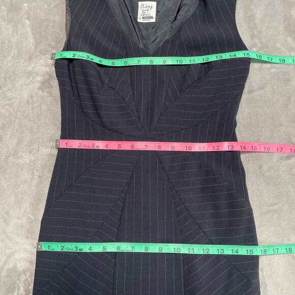 Moschino Cheap and Chic Dress Women XS Small Dark Blue Wool Blend Career Classic - Picture 10 of 15